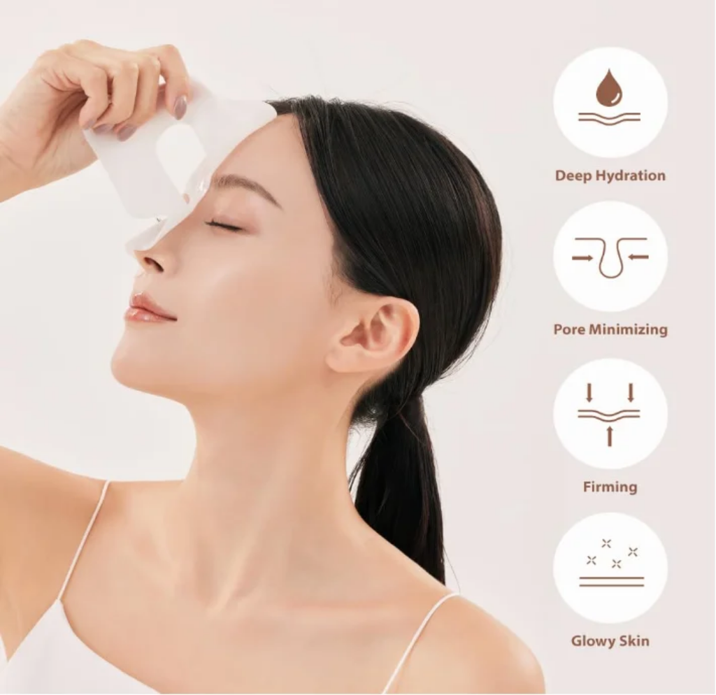 4pcs IZBEAUVO Bio Deep Collagen Anti Wrinkle Lifting Mask, Korean Skincare, Collagen Facial Sheet Masks