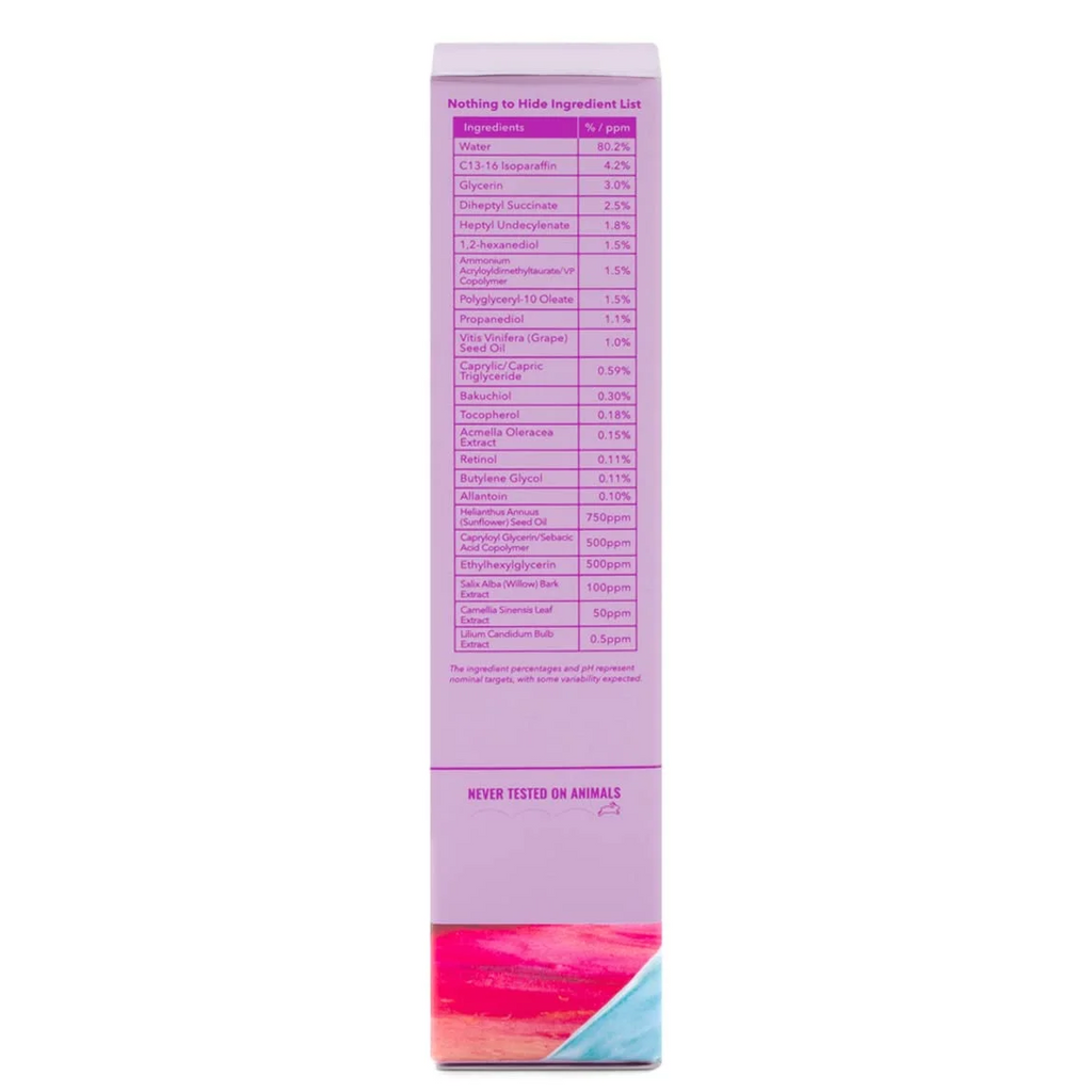 Good Molecules Gentle Retinol Cream 30ml packaging with ingredient list.