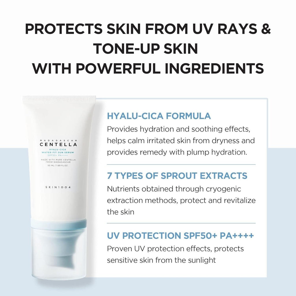 Madagascar Centella Hyalu-Cica Water fit sun serum